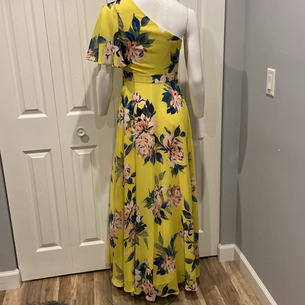 NWOT Eliza J one shoulder floral maxi - Picture 11 of 12